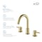 Kibi Circular Bathroom Sink 8" Widespread Faucet with Drain Assembly KBF1016BG - alternate 7
